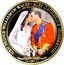Cook Islands 1 Dollar Wedding of Prince William and Kate Middleton.Balcony kiss 2011 Proof 20 11 HRH PRINCE WILLIAM OF WALES - MISS CATHERINE MIDDLETON THE ROYAL WEDDING coin reverse