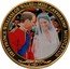 Cook Islands 1 Dollar Wedding of Prince William and Kate Middleton.Kate in vail 2011 Proof 20 11 HRH PRINCE WILLIAM OF WALES - MISS CATHERINE MIDDLETON THE ROYAL WEDDING coin reverse