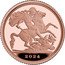 UK 1 Sovereign (Charles III) 2024 B P coin reverse
