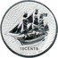 Cook Islands 10 Cents (HMS Bounty) 10 CENTS 1/10OZ FINE SILVER .999 coin reverse
