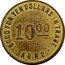 USA 10 Dollars Alaska Rural Rehabilitation Corporation ND (1935)  10 00 GOOD FOR TEN DOLLARS IN TRADE. ARRC. coin obverse