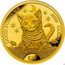 Cook Islands 10 Dollars (Good Fortune. Cat) $10 GOOD FORTUNE .9999 GOLD coin reverse