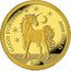 Cook Islands 10 Dollars (Good Fortune.Unicorn) $10 GOOD FORTUNE .9999 GOLD coin reverse