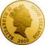Cook Islands One Hundred Dollars Dolphins 2010 RDM ELIZABETH II COOK ISLANDS 2010 coin obverse