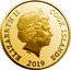 Cook Islands 100 Dollars Mona Lisa 2019 ELIZABETH II COOK ISLANDS IRB 2019 coin obverse
