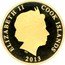 Cook Islands 100 Dollars (Year of the Snake) IRB ELIZABETH II COOK ISLANDS 2013 coin obverse