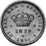 Portugal 1000 Reis (Luiz I Pattern) KM# Pn166 LUDOVICUS I PORT ET ALG REX 1879 coin reverse