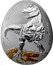 Samoa 2 Dollars Tarbosaurus 2022 TARBOSAURUS DINOSAURS IN ASIA 2022 AG 999 1 OZ coin reverse