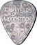 Cook Islands 2 Dollars Woodstock Guitar Pick 50th Anniversary 2019 50 YEARS 1969 2019 / WOODSTOCK® coin reverse