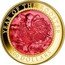 Cook Islands 200 Dollars (Year of the Rooster) YEAR OF THE ROOSTER 2017 coin reverse