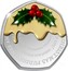 Cook Islands 25 Cents (Christmas - Pudding Coloured) CRHISTMAS PUDDING NICE AN CRHISTMAS PUDDING NI.. AND H... CRHISTMAS PUDDING NICE AND HOT PU coin reverse