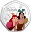 Cook Islands 25 Cents (Cinderella - Double Trouble) 70 YEARS OF CINDERELLA 1920 - 2020 ©DISNEY coin reverse