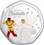 Cook Islands 25 Cents (Cinderella - Happily Ever After) 70 YEARS OF CINDERELLA 1920 - 2020 ©DISNEY coin reverse