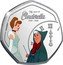 Cook Islands 25 Cents (Cinderella - Until Midnight) 70 YEARS OF CINDERELLA 1920 - 2020 ©DISNEY coin reverse