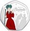Cook Islands 25 Cents (Cinderella. Wicked Stepmother) 70 YEARS OF CINDERELLA 1920 - 2020 ©DISNEY coin reverse