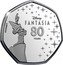 Cook Islands 25 Cents (Elizabeth II. Fantasia - Dreams) DISNEY FANTASIA 80 YEARS ©DISNEY coin reverse