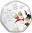 Cook Islands 25 Cents (Fantasia. Bacchus & Jacchus) DISNEY FANTASIA 80 YEARS ©DISNEY coin reverse