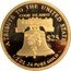 Cook Islands 25 Dollars (Liberty) IRB COOK ISLANDS $25 A TRIBUTE TO THE UNITED STATES 1/2 OZ .24 PURE GOLD coin obverse