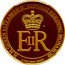 Australia 25 Dollars (Longest-Reigning Monarch) KM# A2202 H.M. QUEEN ELIZABETH II LONGEST REIGNING MONARCH EIIR P 1/4OZ 9999 GOLD coin reverse