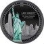 Cook Islands 25 Dollars (Miss Liberty) JULY IV MDCCLXXVI 2021 MISS LIBERTY 9/11 ALWAYS REMEMBER 20TH ANNIVERSARY coin reverse