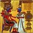 Cook Islands 25 Dollars The Golden Throne of Tutankhamun. 2015 Insert in 20$  coin reverse