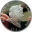 Cook Islands 25 Dollars Year of the Rabbit. Tgwo rabbits and fan 2011 ELIZABETH II COOK ISLANDS 2011 coin obverse