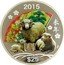 Cook Islands 25 Dollars (Year of the Ram) 年 .999 2015 $25 coin reverse