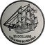 Cook Islands 30 Dollars (Bounty. Elizabeth II) 30 DOLLARS 1 KILO FINE SILVER 999.9 coin reverse