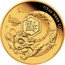 Tuvalu 30 Dollars Prosperity. Year of the Dragon 2023 P Proof 1/5 OZ 9999 GOLD $30 P 福 LB coin reverse