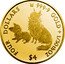 Cook Islands Four Dollars Two Dogs 2019 FOUR DOLLARS 9999 GOLD 1/30TH OZ $4 coin reverse