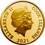 Cook Islands Four Dollars Dolphins. Queen Elizabeth II 2021 IRB ELIZABETH II COOK ISLANDS 2021 coin obverse
