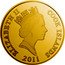 Cook Islands Four Dollars Elizabeth II.Dolphins by Lassen 2011 RDM ELIZABETH II COOK ISLANDS 2011 coin obverse