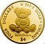 Cook Islands 4 Dollars Elizabeth II. Teddy Bear 2014 FOUR DOLLARS 999 9 GOLD 1/30TH OZ $4 TEDDY BEAR ® coin reverse