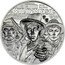 Cook Islands 5 Dollars (Charles III Wild West) NO 10 SALOON WILD WEST 45 CAL. DEAD MAN'S HAND coin reverse