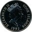 Cook Islands 5 Dollars Endangered wildlife. Butterfly 1992 ELIZABETH II COOK ISLANDS 1992 coin obverse