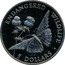 Cook Islands 5 Dollars Endangered wildlife. Butterfly 1992 ENDANGERED WILDLIFE 5 DOLLARS coin reverse