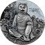 Niue 5 Dollars Tiger 2022  Black Proof TIGER 虎 HAIYANTANG ZODIAC FOUNTAIN coin reverse