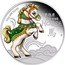 Cook Islands 50 Cents (Year of the Horse) YEAR OF THE HORSE ⾺ P coin reverse