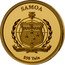 Samoa 50 Tala (Audrey Hepburn 30 Years of the Death) SAMOA FA'AVAE I LE ATUA SAMOA $50 TALA coin obverse