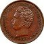 Portugal 5000 Reis (Luiz I Pattern) KM# Pn146 LUDOVICUS I PORTUG ET ALGARB REX 1865 C WIENER coin obverse