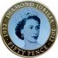 UK Fifty Pence Diamond Jubilee. Young Bust 2011  UNC 1952 DIAMOND JUBILEE 2012 FIFTY PENCE coin reverse