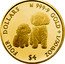 Cook Islands Four Dollars (Dogs) FOUR DOLLARS 9999 GOLD 1/30TH OZ $4 coin reverse
