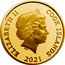 Cook Islands Four Dollars Year of the Ox - Facing right 2021 IRB ELIZABETH II COOK ISLANDS 2021 coin obverse