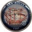 Cook Islands Half Dollar (Ark Royal) 1587 ARK ROYAL coin reverse