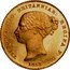 Australia Half Sovereign (Victoria Pattern) KM# Pn1 VICTORIA D:G: BRITANNIAR: REGINA F:D: 1853 coin obverse
