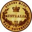 Australia Half Sovereign (Victoria Pattern) SYDNEY MINT AUSTRALIA HALF SOVEREIGN coin reverse