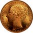 Australia One Sovereign (Victoria Pattern) KM# Pn2 VICTORIA D: G: BRITANNIAR: REGINA: F: D: 1853 coin obverse