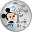Niue Two Dollars Baby Boy 2024  Proof 1 OZ 999 FINE SILVER © DISNEY LITTLE HUGS coin reverse