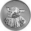 Niue Two Dollars Grogu. Star Wars 2023  Bullion 1 OZ 999 FINE SILVER © & ™ LUCASFILM LTD. coin reverse