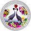 Niue Two Dollars Love is Precious. Sarus Cranes 2024  Proof 1OZ 999 FINE SILVER LOVE IS PRECIOUS coin reverse